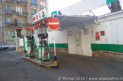 gas station, Balassi Balint utca, Budapest, Hungary, Budapest 2010,travel, photography