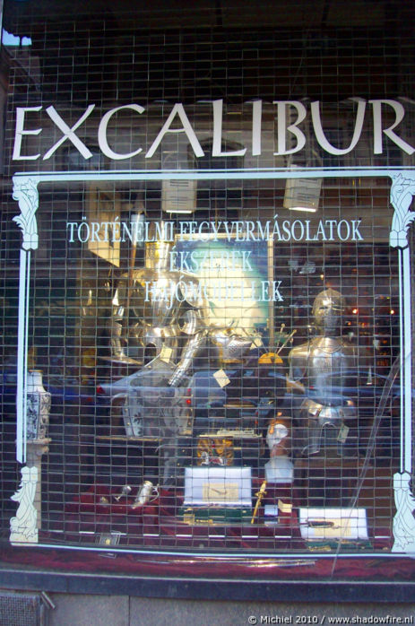 Excalibur shop, Vamhaz korut, Budapest, Hungary, Budapest 2010,travel, photography