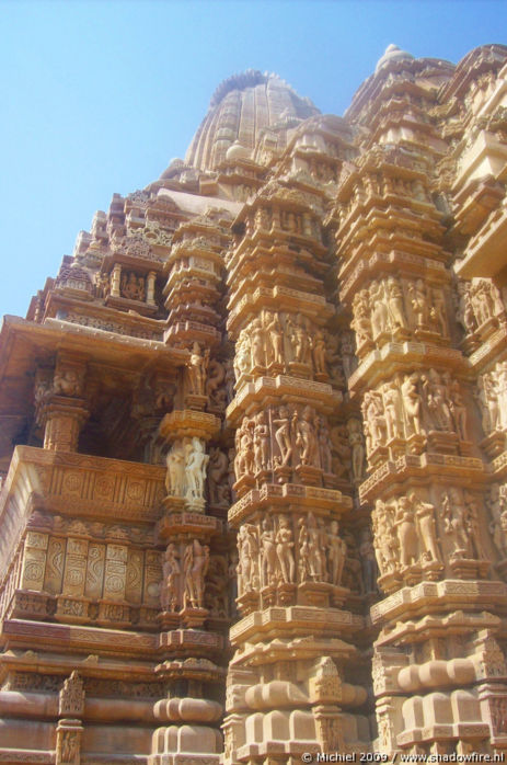 Kandariya Mahadev Hindu temple, western group, Khajuraho, Madhya Pradesh, India, India 2009,travel, photography