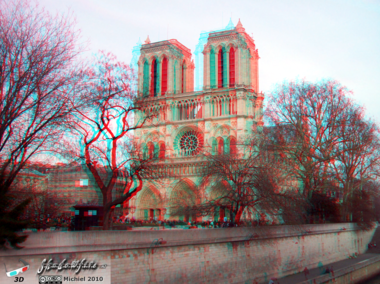 Notre Dame 3D Notre Dame, Paris, France, Paris 2010,travel, photography,favorites,anaglyph 3D