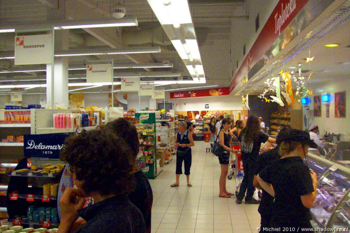 supermarket, Metal Camp, Tolmin, Slovenia, Metal Camp and Venice 2010,travel, photography,favorites