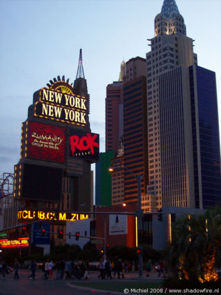 New York New York, The Strip, Las Vegas BLV, Las Vegas, Nevada, United States 2008,travel, photography