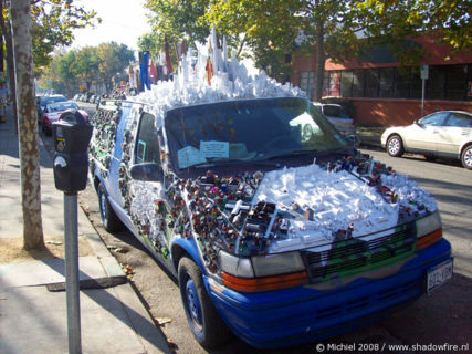 Art car, 4th ST Shopping District, Berkeley, California, United States 2008,travel, photography