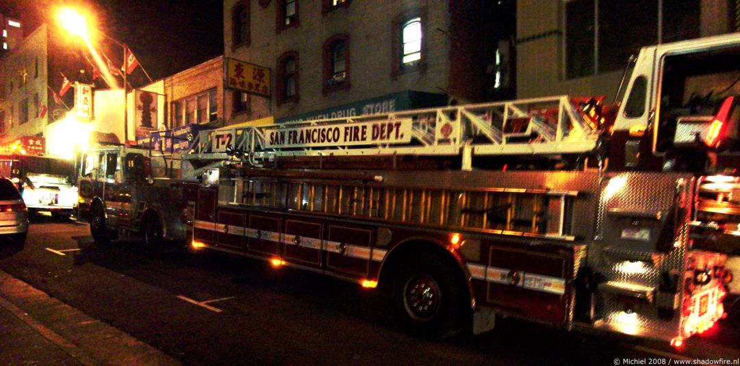 Fire trucks panorama Fire trucks, Chinatown, San Francisco, California, United States 2008,travel, photography,favorites, panoramas