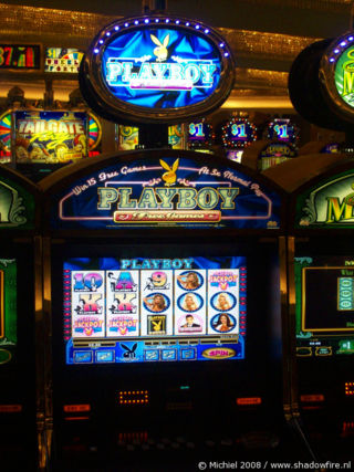 Playboy slot machine, Caesars Palace, The Strip, Las Vegas BLV, Las Vegas, Nevada, United States 2008,travel, photography
