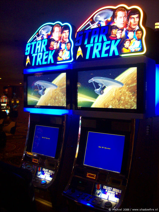 Star Trek slot machines, Caesars Palace, The Strip, Las Vegas BLV, Las Vegas, Nevada, United States 2008,travel, photography,favorites