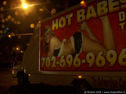 Hot babes ad, The Strip, Las Vegas BLV, Las Vegas, Nevada, United States 2008,travel, photography