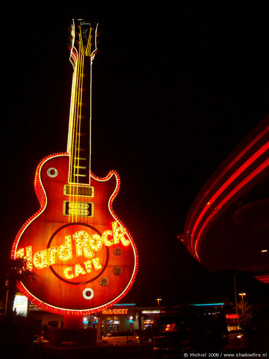 Hard Rock Cafe, Harmon AVE, Las Vegas, Nevada, United States 2008,travel, photography