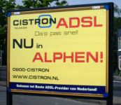 Cistron ADSL billboard ISP work, print, portfolio, Cistron, illustrator